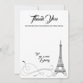 パリの落書き 感謝カード (裏面)