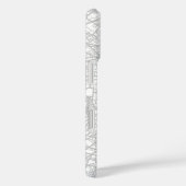 パリの街の地図とエッフェル塔の引用ウォールアート Case-Mate iPhoneケース (裏面 / 右)