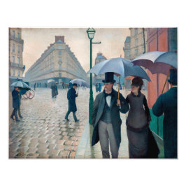 パリの街の雨の日 | ギュスターヴ・カイユボット | フォトプリント