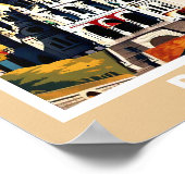 パリの街並み – 象徴的なランドマークポスター ポスター (角)