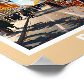 パリの街並み – 象徴的なランドマークポスター ポスター (角)