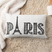 パリの装飾用クッション ランバークッション (ブランケット)