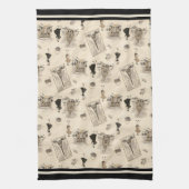 パリの視力1 キッチンタオル (縦)