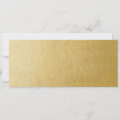 パリの誕生日パーティー招待状 ゴールド パリのチケット 招待状 (裏面)