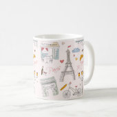 パリの誕生日プレゼント コーヒーマグカップ (正面右)