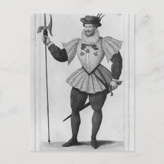 パリの護衛 ポストカード (正面)