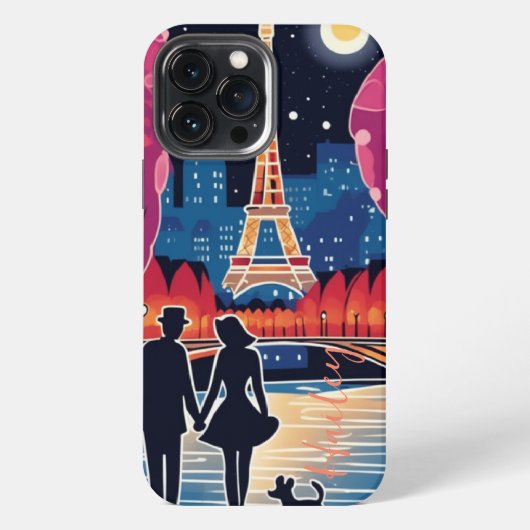パリの象徴エッフェル塔 iPhoneケース (裏面)