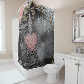 パリの輝きと glamour フランスの乙女っぽさとトレンド シャワーカーテン (インサイチュ)
