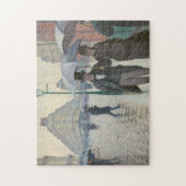 パリの通りの雨の日 ジグソーパズル (縦)