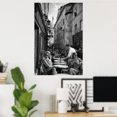 パリの通りシーン – ポスター (ホームオフィス)