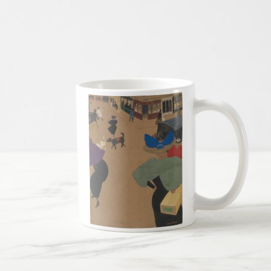 パリの通り場面 コーヒーマグカップ (右)