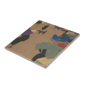 パリの通り場面 タイル (側面)