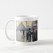 パリの通り; 雨の日 コーヒーマグカップ (左)