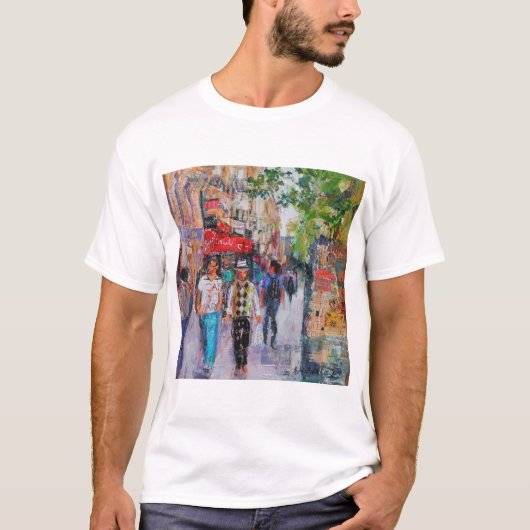 パリの通り Tシャツ (正面)