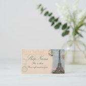 パリの郵便はがきの名刺 名刺 (スタンド正面)