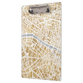 パリの金めっきされた都市地図 クリップボード (左)