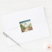 パリの門の一つにある市場庭園 スクエアシール (封筒)