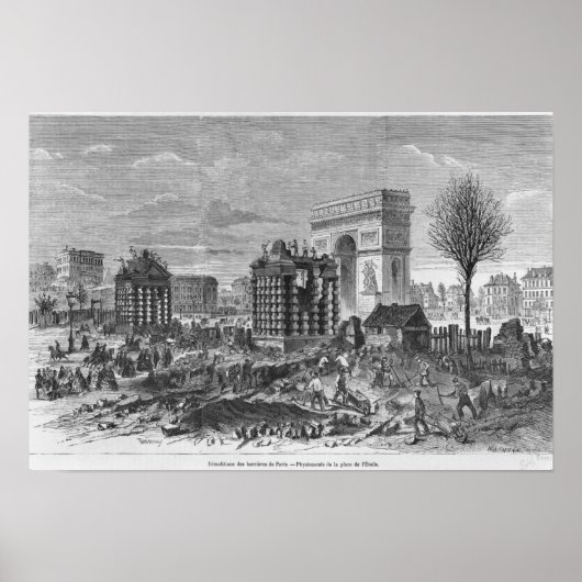 パリの障壁の取り壊し ポスター (正面)