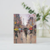 パリの雨の日 ポストカード (スタンド正面)