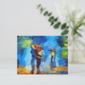 パリの雨の日 ポストカード (スタンド正面)