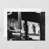 パリの雰囲気の窓と反射 ポストカード (正面/裏面)