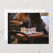 パリの雰囲気コーヒーゲストまたは幽霊はがき ポストカード (正面/裏面)