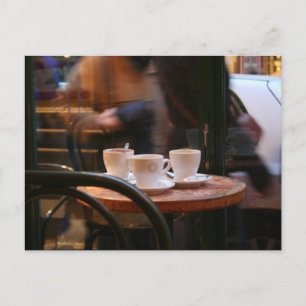 パリの雰囲気コーヒーゲストまたは幽霊はがき ポストカード