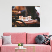 パリの雰囲気コーヒーゲストまたは幽霊キャンバス キャンバスプリント (インサイチュ (リビング))