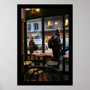 パリの雰囲気Rue Rambuteau Beaubourgポスター ポスター