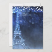 パリの青い夜に魔法のような誘い 招待状 (裏面)