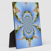 パリの魔法：幾何学的なエッフェル塔のデザイン フォトプラーク (側面)