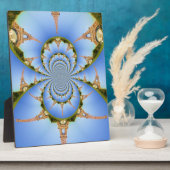 パリの魔法：幾何学的なエッフェル塔のデザイン フォトプラーク (側面)