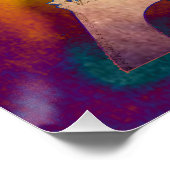 パリの鳥の渦巻きアートポスター ポスター (コーナー)