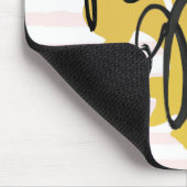 パリの黒および金ゴールドの私に会って下さい マウスパッド (コーナー)