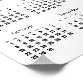 パリの4月 2017 カレンダーポスター30 ポスター (角)