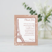 パリの4 x 5平らなサンキューカードの花の螺線形 サンキューカード (スタンド正面)