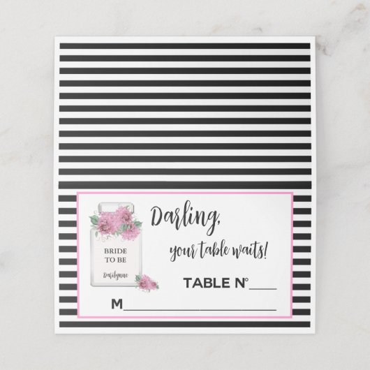 パリの couture フェアレディシャワーパーティ プレイスカード (外部開封)