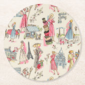 パリのAデイ ラウンドペーパーコースター (正面)