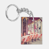 パリのAlのフレスコ画の食事 キーホルダー (正面左)