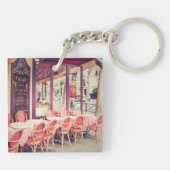 パリのAlのフレスコ画の食事 キーホルダー (裏面)