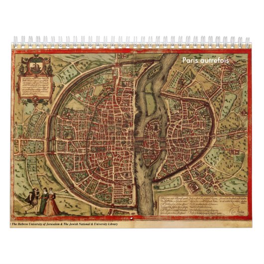 パリのcalendrier autrefois カレンダー (カバー)