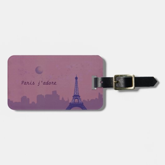 パリのj'adore ラゲッジタグ (正面横)