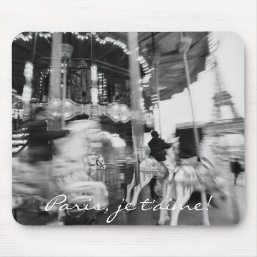 パリのjeのt'aime! マウスパッド (正面)
