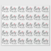 パリのoh laのla ラッピングペーパー (フラット)