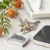 パリのParc Monceauの計画 キーホルダー (側面)