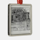 パリのParc Monceauの計画 メタルオーナメント (右)