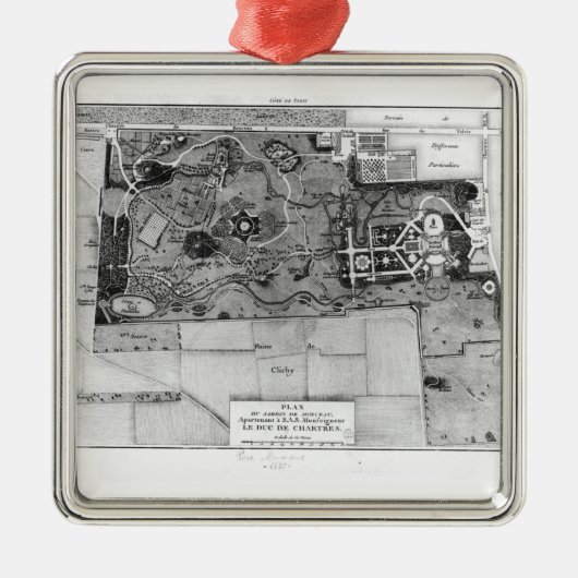 パリのParc Monceauの計画 メタルオーナメント (正面)