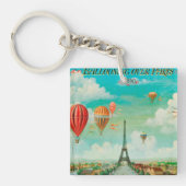 パリのPixDezinesヴィンテージバルーン キーホルダー (正面)
