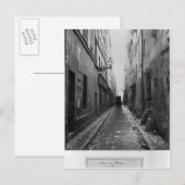 パリのRue de Vertusから ポストカード (正面/裏面)