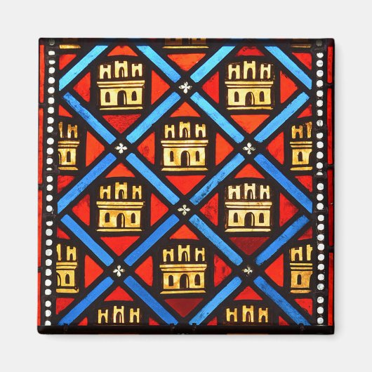 パリのSainte Chapelleのステンドグラス マグネット (正面)